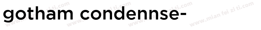 gotham condennse字体转换